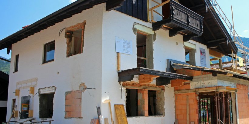 Maison individuelle en cours de rénovation